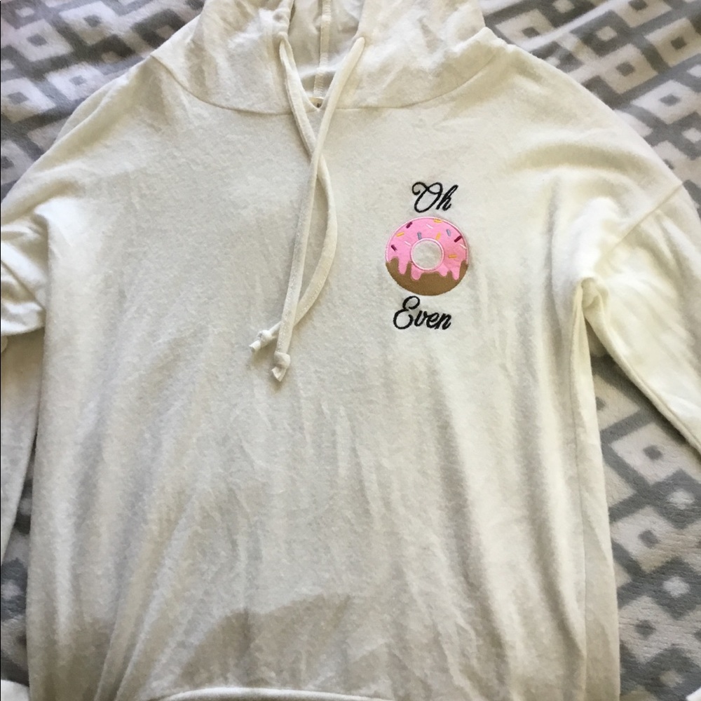 Wetseal don’t even cream hoodie